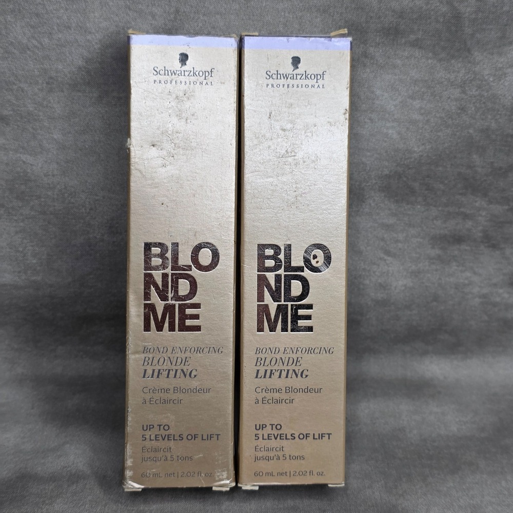 (X2) Schwarzkopf BlondMe Lifting Creme L-STEEL BLUE 2.02 oz